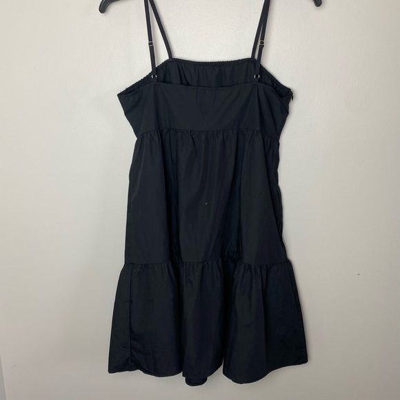 SHEIN Black Tiered Summer Dress Women’s Large 8/10 - Picture 4 of 5